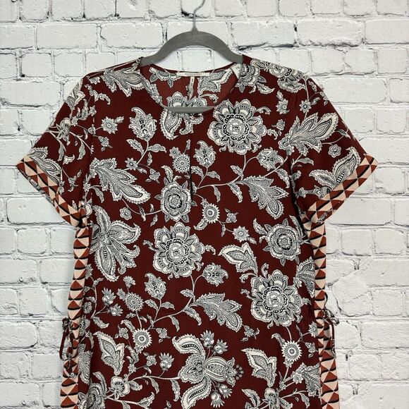 Scotch and Soda Womens M Hip Hop Voila Short Sleeve Mixed Print Mini Dress - Picture 4 of 16